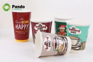 Biologisk nedbrytbart papir kaffekopper med dobbel vegg